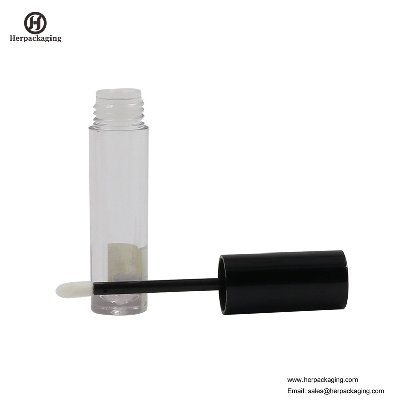 HCL301 Clear Plastic Leere Lipgloss-Röhrchen für farbige Kosmetikprodukte beflockte Lipgloss-Applikatoren