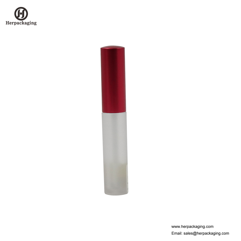 HCL302 Clear Plastic Leere Lipgloss-Röhrchen für farbige Kosmetikprodukte beflockte Lipgloss-Applikatoren