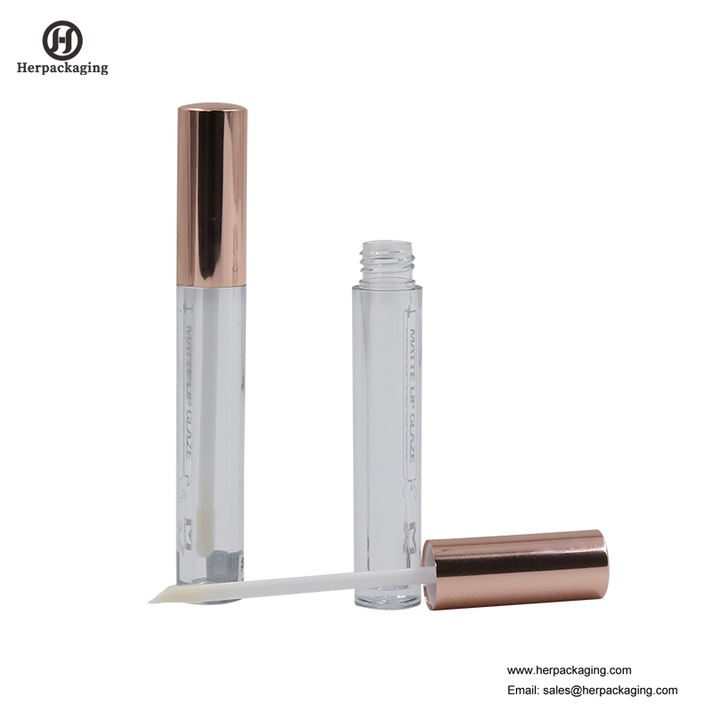 HCL304 Clear Plastic Leere Lipgloss-Röhrchen für farbige Kosmetikprodukte beflockte Lipgloss-Applikatoren