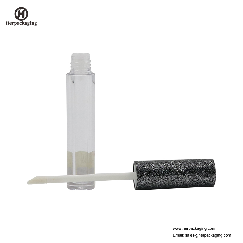 HCL305 Clear Plastic Leere Lipgloss-Röhrchen für farbige Kosmetikprodukte beflockte Lipgloss-Applikatoren
