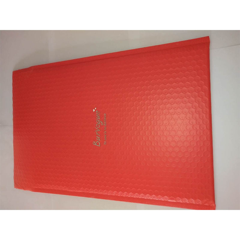 50 Fabrik Großhandel Benutzerdefinierte gedruckt rosa farbige Kunststoff Bubble Mailing Bag gepolstert Umschlag / Metallic