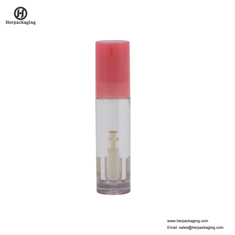 HCL306 Clear Plastic Leere Lipgloss-Röhrchen für farbige Kosmetikprodukte beflockte Lipgloss-Applikatoren