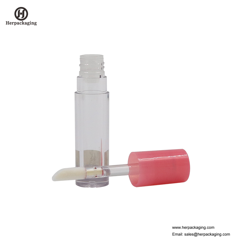 HCL306 Clear Plastic Leere Lipgloss-Röhrchen für farbige Kosmetikprodukte beflockte Lipgloss-Applikatoren