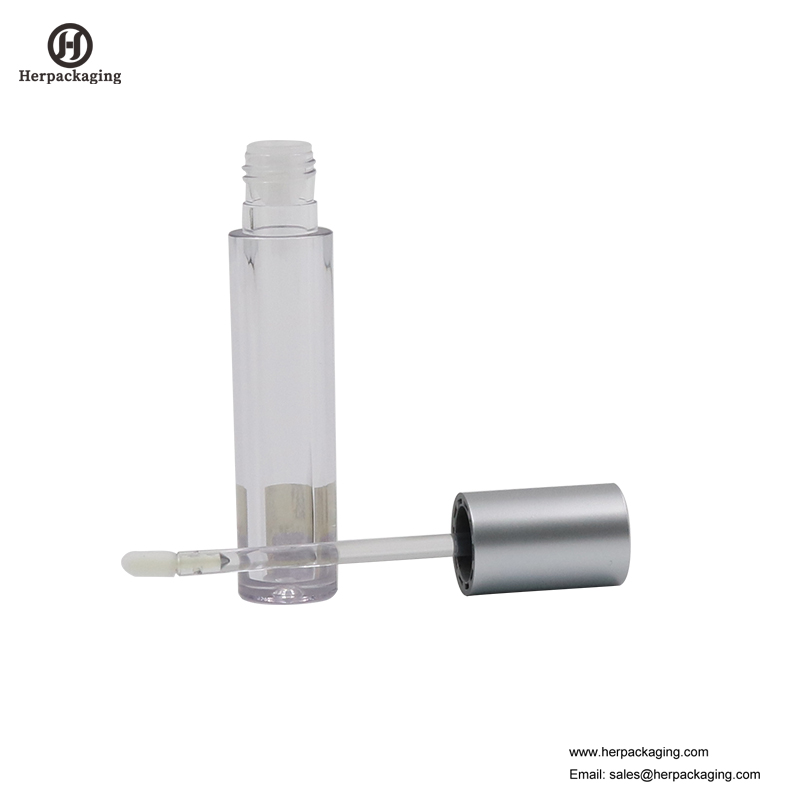 HCL309 Clear Plastic Leere Lipgloss-Röhrchen für farbige Kosmetikprodukte beflockte Lipgloss-Applikatoren
