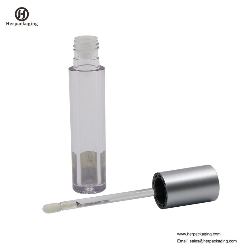 HCL309 Clear Plastic Leere Lipgloss-Röhrchen für farbige Kosmetikprodukte beflockte Lipgloss-Applikatoren