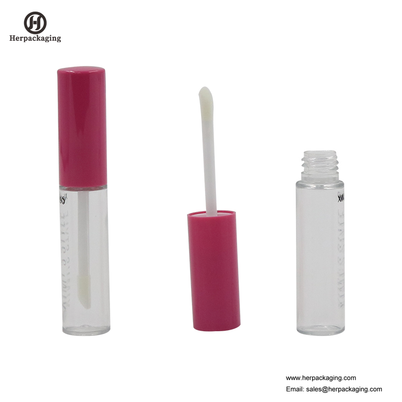 HCL310 Clear Plastic Leere Lipgloss-Röhrchen für farbige Kosmetikprodukte beflocken Lipgloss-Applikatoren