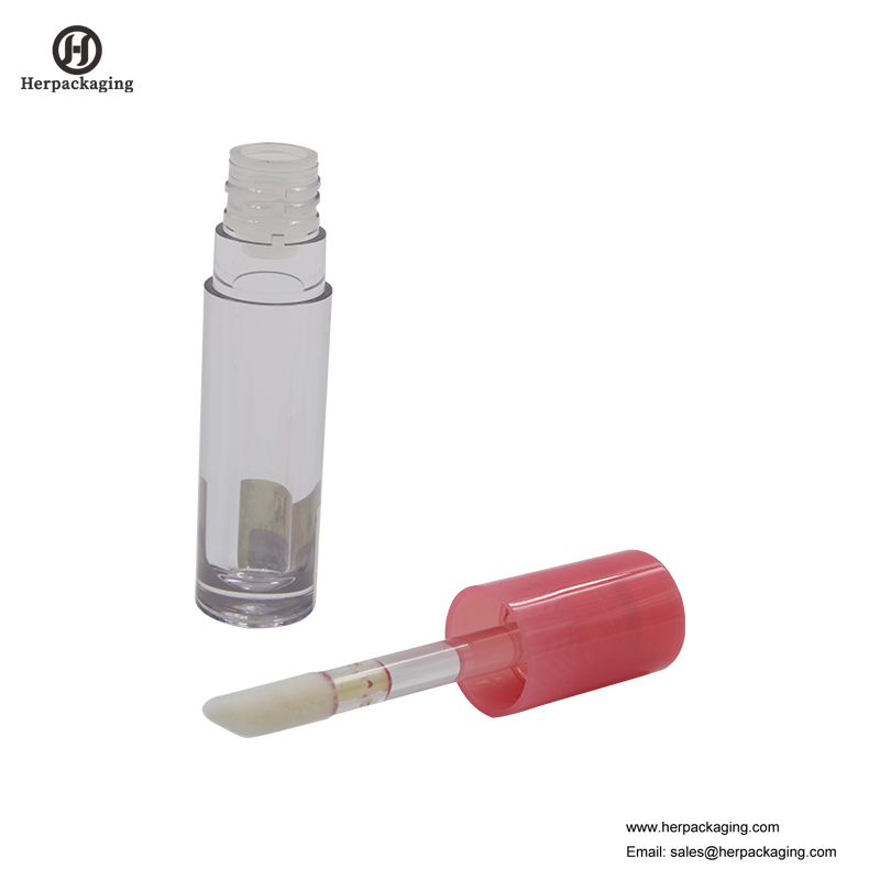 HCL311 Clear Plastic Leere Lipgloss-Röhrchen für farbige Kosmetikprodukte beflockte Lipgloss-Applikatoren