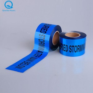 Australische Aluminiumfolie begraben STORMWATER U-Bahn-Warnband; SEWER Underground Warning Tape; FEUERBEKÄMPFUNG Unterirdisches Warnband