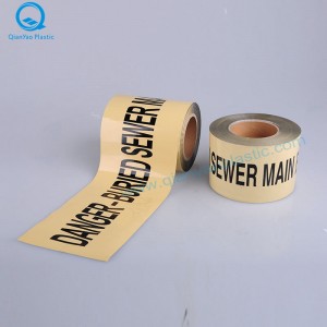 Australische Aluminiumfolie begraben STORMWATER U-Bahn-Warnband; SEWER Underground Warning Tape; FEUERBEKÄMPFUNG Unterirdisches Warnband