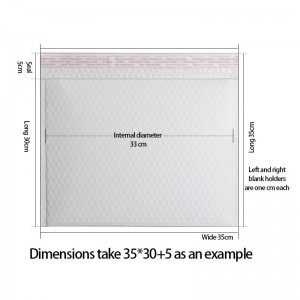 Weiße Polyblasenwerbungsgroßhandelsumschläge / aufgefüllte Versandtaschen