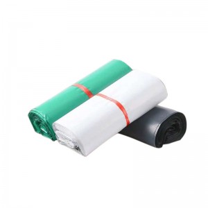 biologisch abbaubarer weißer Kurierumschlagporto-Plastikpostbeutel