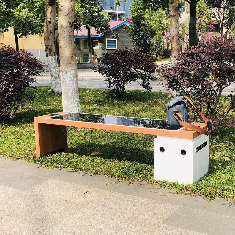 Smart Park Bench Solarenergie Wireless Ladegerät