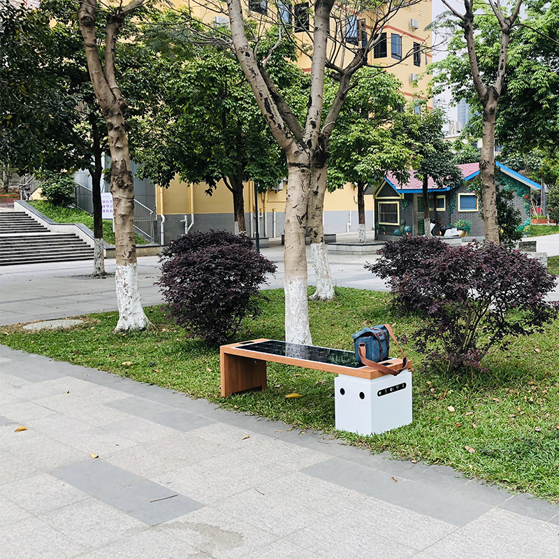 Smart Park Bench Solarenergie Wireless Ladegerät