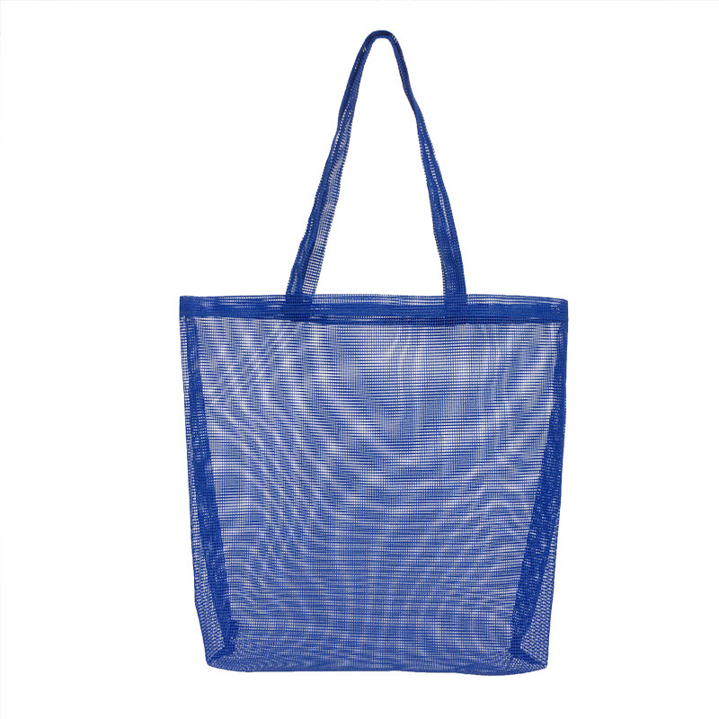 Kundenspezifisches Design Clear Blue Damen Mesh Handtasche Mesh Tote Bag