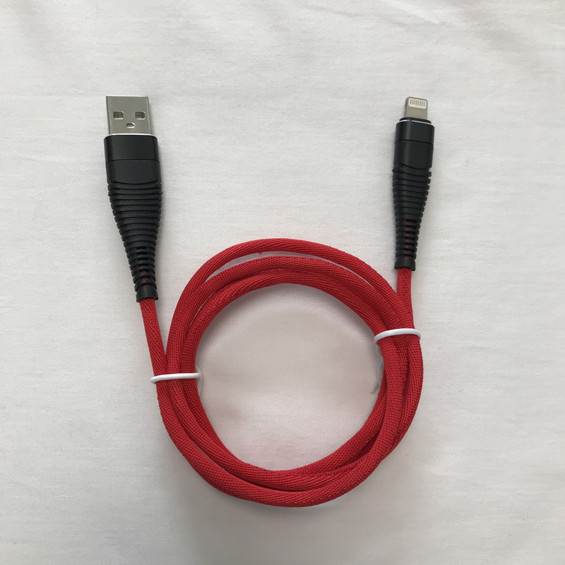 Geflochtenes schnelles Aufladen rundes Aluminiumgehäuse Flex Biegung Verwirrungsfreies USB-Datenkabel für Micro-USB, Typ C, iPhone Blitzladung und Synchronisation
