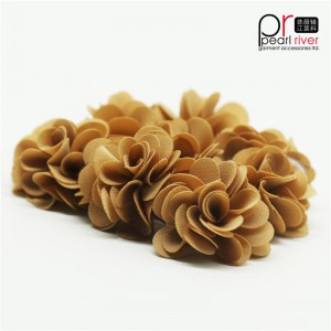 Hochwertige khaki Stoffblume