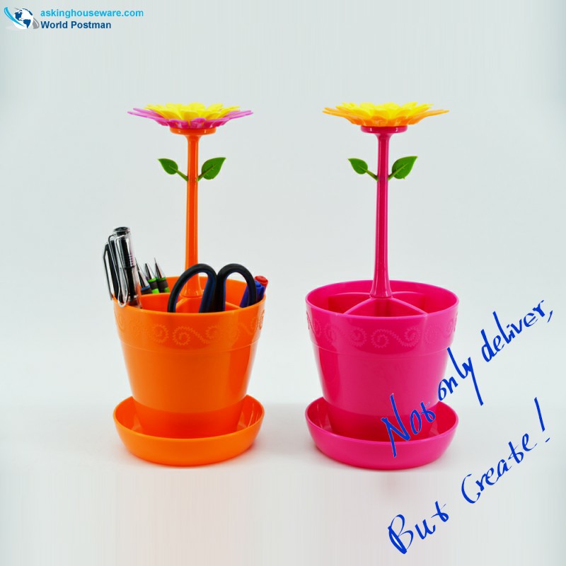 Netter Blumen-Küchen-Büro-Besteck-Eimer