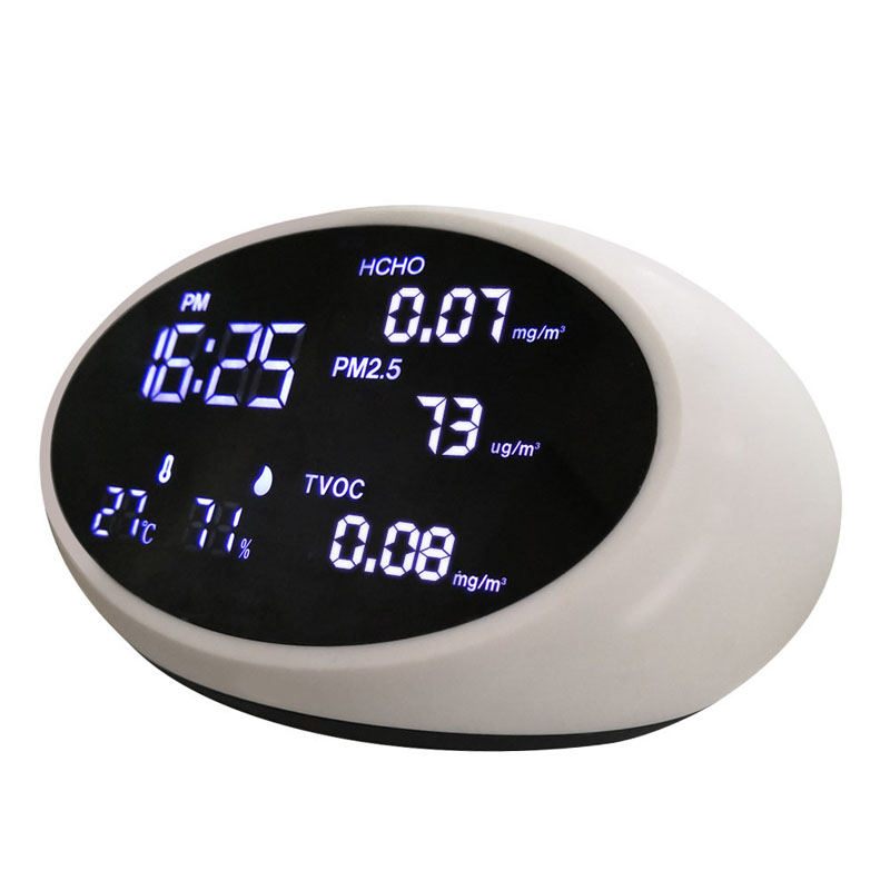 Luftqualitätsmonitor PM2.5 Detektor Gas HCHO Detektor Sensor Analyzer Luftfeuchtigkeit Tester Temperaturmessgerät TVOC