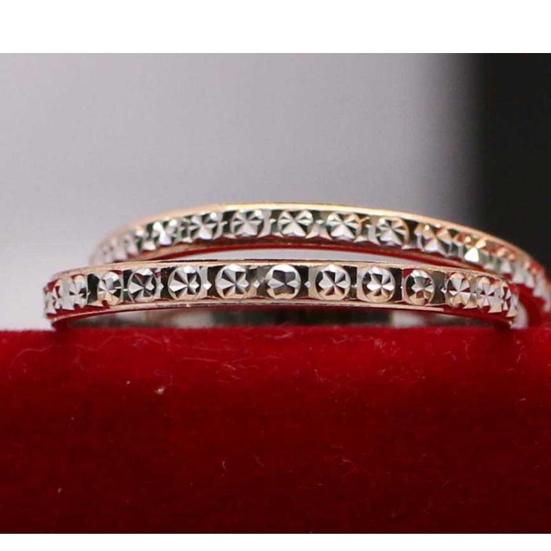 925 Diamant Rose, Goldener Stern, Goldener Ring, Europäischer und Amerikanischer Wind