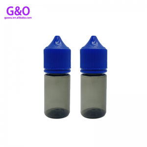 30ml 60ml 100ml 50ml Einhornflasche Einhorn-Tropfflasche schwarzer Kunststoff eliquid mollig Gorilla v3 Tropfflaschen mollig Gorilla und Flüssigkeitstropfen