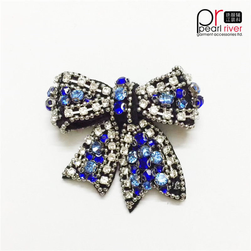 Neueste Beauty Bowknot Strass Patch Crystal Schmetterling