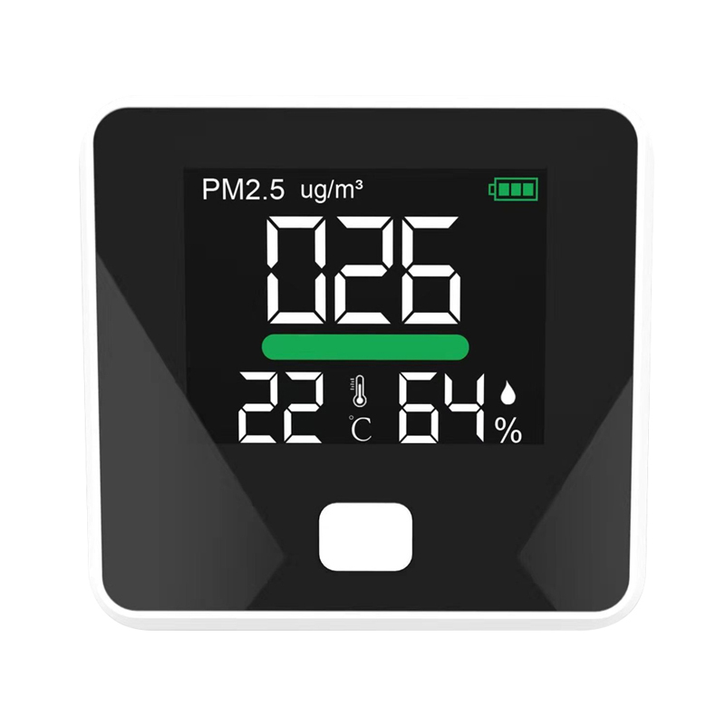 2019 Heißer verkauf Luftqualitätsdetektor PM2.5 HCHO Professioneller Formaldehyd-AQI-Monitor-Detektor TVOC mit wiederaufladbarer Li-Batterie Genaue Prüfung