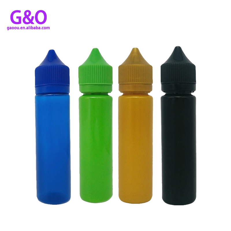 30ml 60ml Vape-Flaschen Vape-Öl-Flaschen mollige Flasche Gorilla-Flasche Einhorn 60ml farbige Kunststoff-Tropfflasche eliquid Tropfflasche