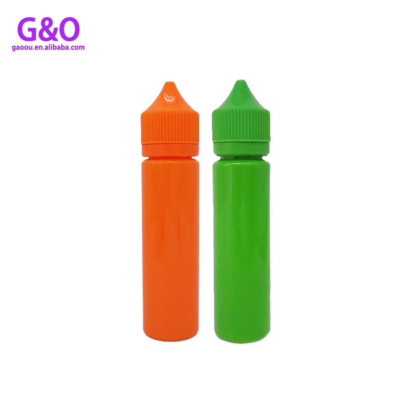 Ejuice-Flasche Ejuice-Flasche 60ml farbige mollige Gorilla Einhorn eliquid Kunststoff-Tropfflaschen 2oz e vape Pet Drop-Flaschen