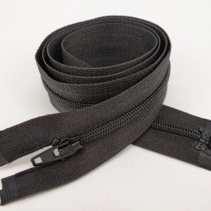 3 号 尼龙 开口 自动 头 拉链 黑