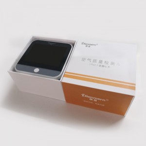 Dienmern Air Quality Monitor PM2.5 Formaldehyd-Detektor HCHO TVOC Tester Tragbarer Gasanalysator für Home Office