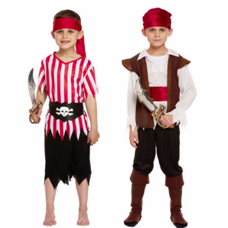 Kinderpirat Kostüm Jungen Karibik Buch Woche Tag Kostüm Outfit Halloween