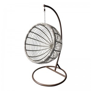 Tragbarer, großer 2-sitziger, innenliegender Außenschwingstuhl