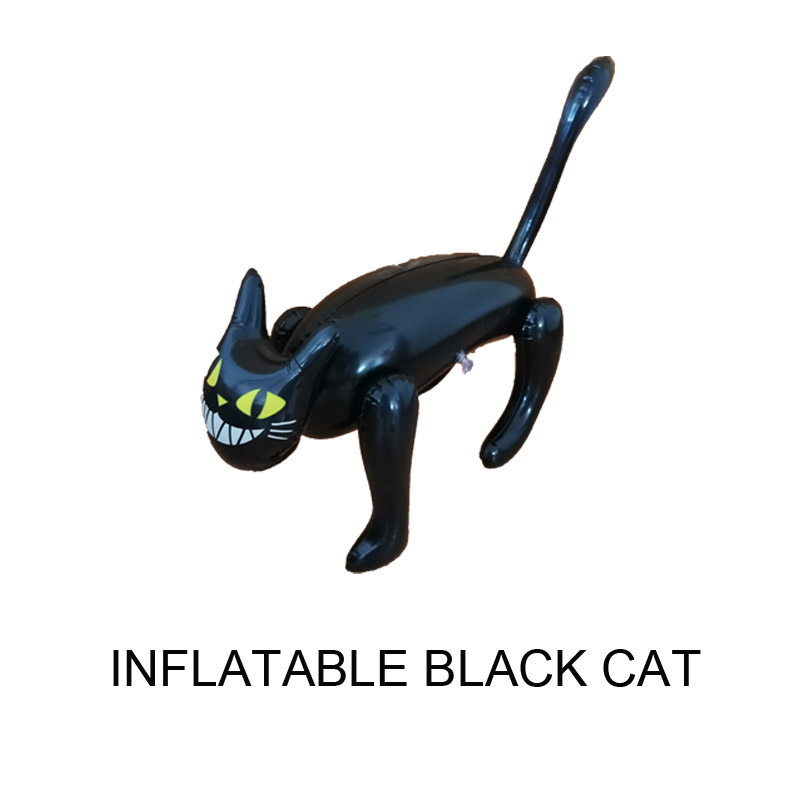Aufblasbare Halloween Dekorationen Requisiten Schwarze Katze
