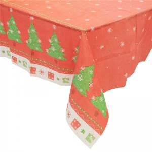 Benutzerdefinierte Größe und Farbe Christmas Day Tablecloth Polyester Fabric Rectangle Table cloth