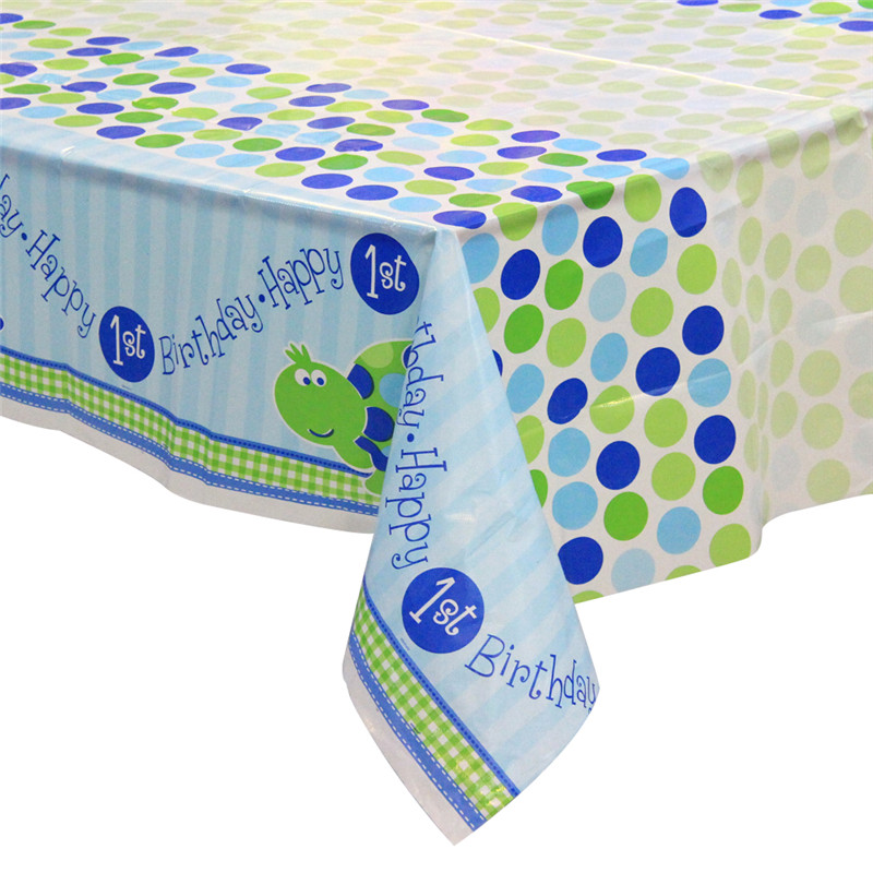 Baby-Dusche-Tischdecke Square Plastic Table Cloth Geschirr