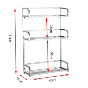 Gewürzhalter aus Edelstahl, Messerhalter, Lagerregal
