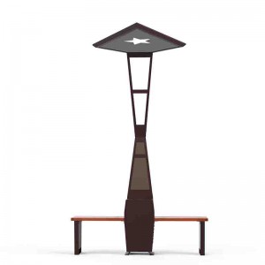Ourdoor Werbepfosten Solar Seat Park Bench Mobiles Ladegerät