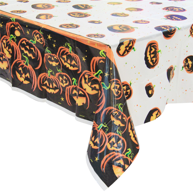 Halloween Pumpkin TableCover Einweg-Tischdecken aus Kunststoff