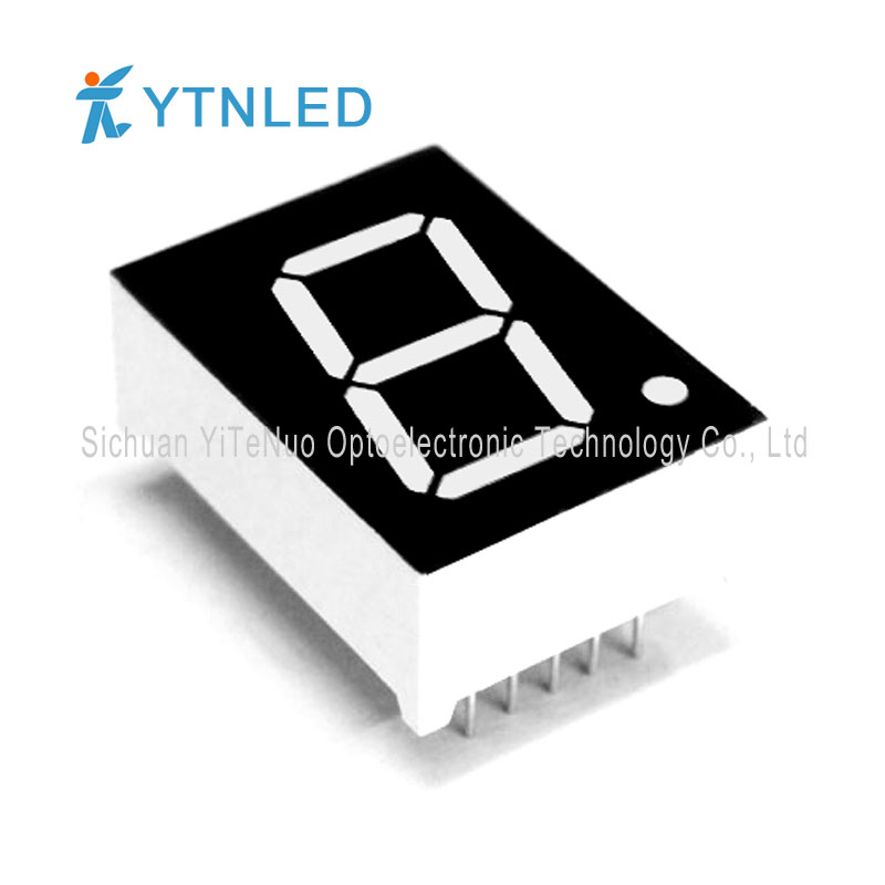 0,8-Zoll-rote 1-stellige 7-Segment-LED-Anzeige, digitale Röhre