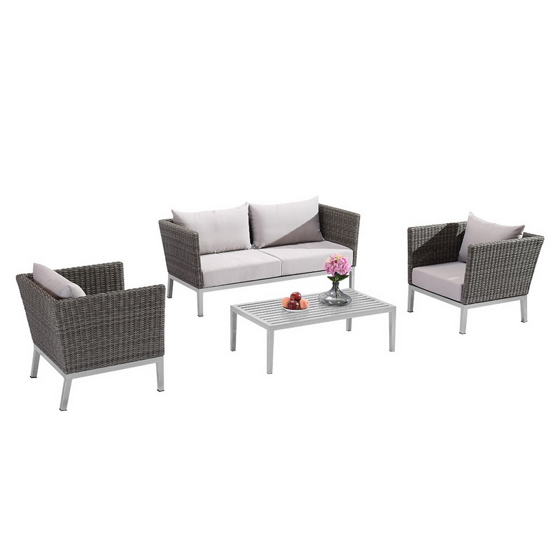 3-Sitzer Rattan Outdoor Sofagarnitur