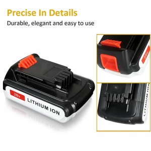 Li-Ion 2000mAh 20V Ersatzakkus für Black \u0026 Decker LB20, LBX20, LBX4020, LB2X4020 Werkzeuge