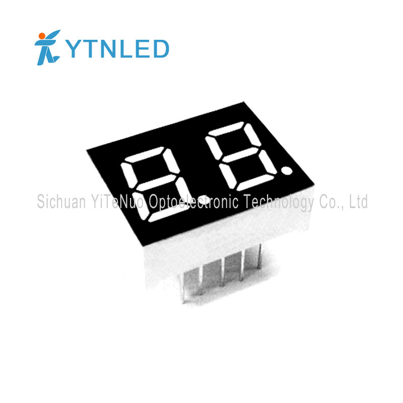 0,4 Zoll 2-stellige rote 7-Segment-LED-Anzeige, digitale Röhre