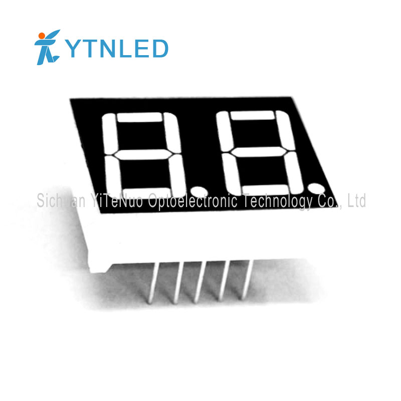 0,56 Zoll 2-stellige rote 7-Segment-LED-Anzeige, digitale Röhre