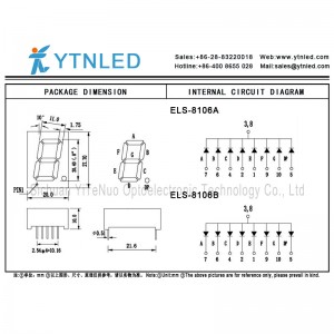 0,8-Zoll-rote 1-stellige 7-Segment-LED-Anzeige, digitale Röhre