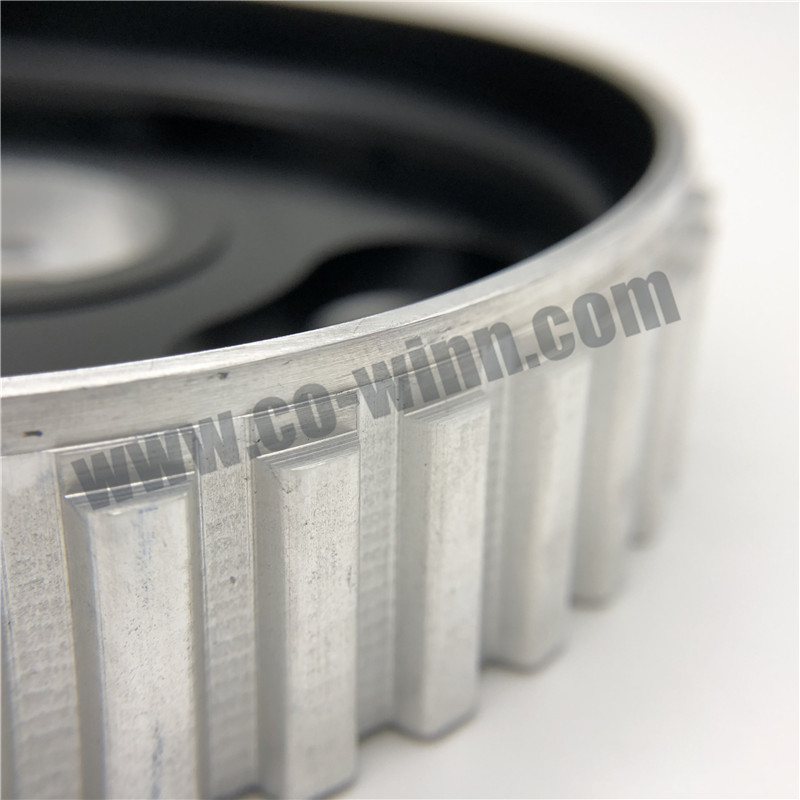 Kundenspezifische CNC-Bearbeitung Aluminium Riemenscheibe Autoteile Ersatzteile After Sales Parts