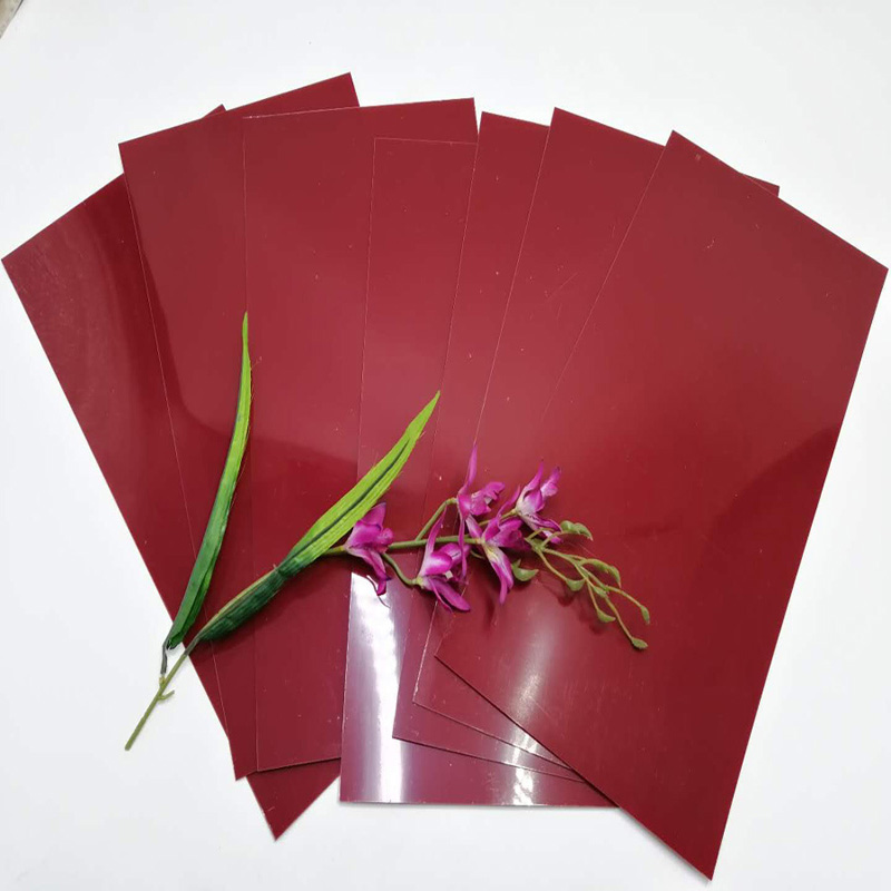 Heißer Verkauf 350 Mikron altes Rosen-Polyester-HAUSTIER Plastikfilm-Blatt für die Verzierung der Wandverkleidungen
