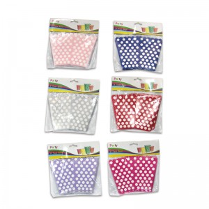 Tragbare papier paket box für süßigkeiten karton bunte oem design verpackung case party geschenke