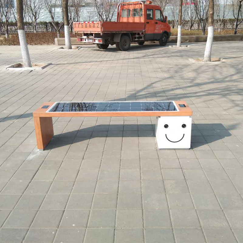 Smart Metal Park Bench Solarenergie Produkt Ladegerät und Werbemittel