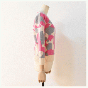 Koreanischen Stil Wollmischung dicke warme Jacquard Pullover Strickwaren