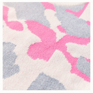 Koreanischen Stil Wollmischung dicke warme Jacquard Pullover Strickwaren